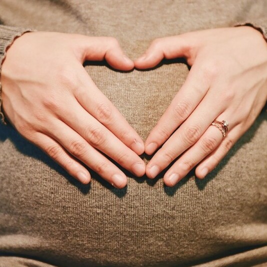 pregnant woman belly bump